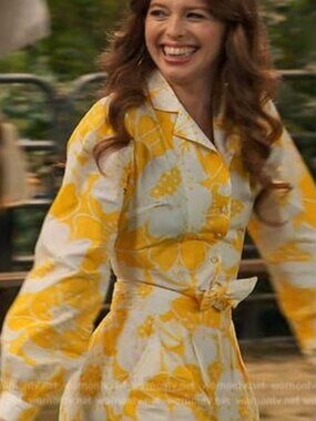 MISS SELFRIDGE YELLOW TROPICAL CROP TIE TOP US 2